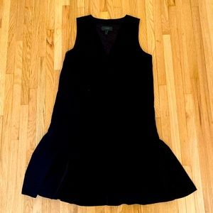 Crepe drop waist dress